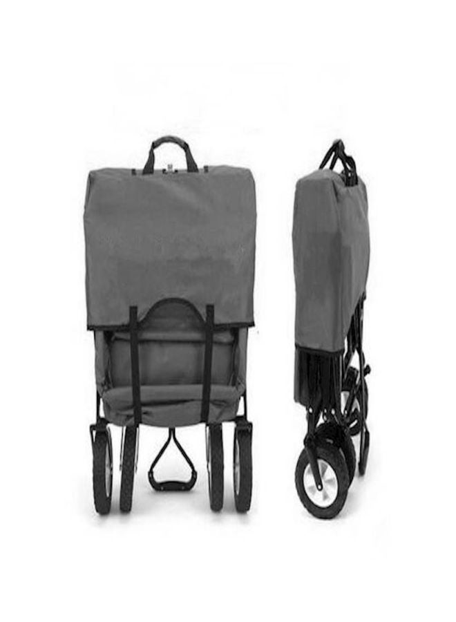 Foldable Multifunctional Shopping Cart Black 85x5x28centimeter - Image 3