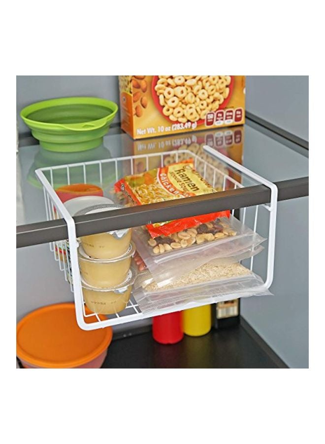 Southern Homewares Wire Under Shelf Storage Organization Basket White 10inch  - Image 4