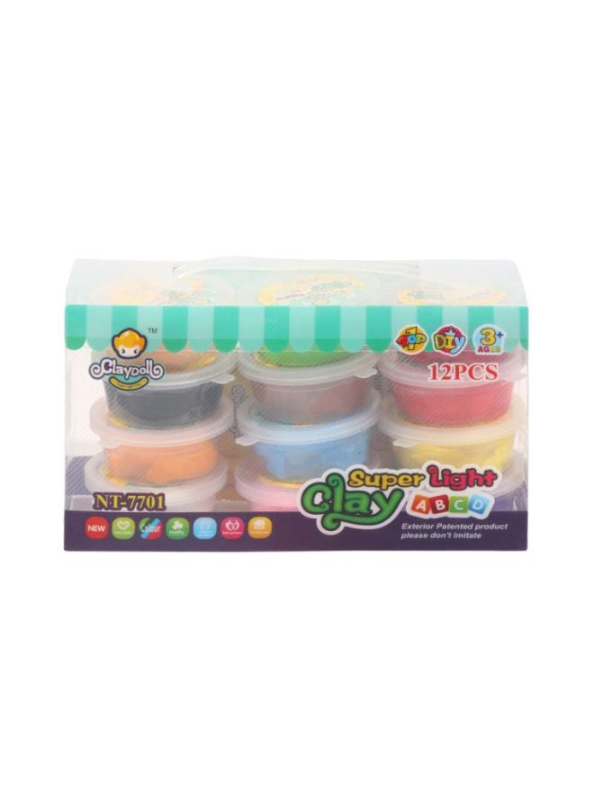 12-Piece Super Light Clay Set Al274