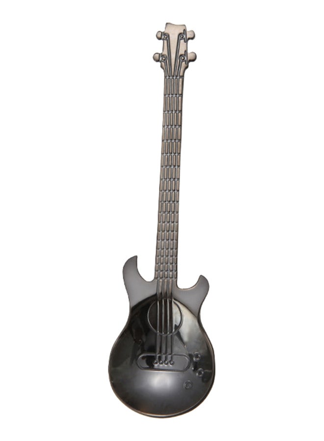 Guitar Shaped Coffee Spoon Black 12x2x3.2cm  - Image 1