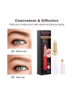 Generic Electric Trimmer Eyebrow Razor Silver 13.2x1.8x1.8centimeter  - Image 4