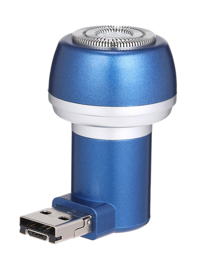Portable Electric Mini USB Shaver Blue 6.5*3.5*6.5cm - Image 1