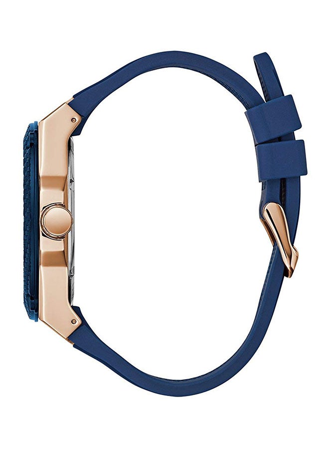 جس ساعة يد بعقارب وسوار من الجلد طراز 2724672228453 للرجال - Image 3