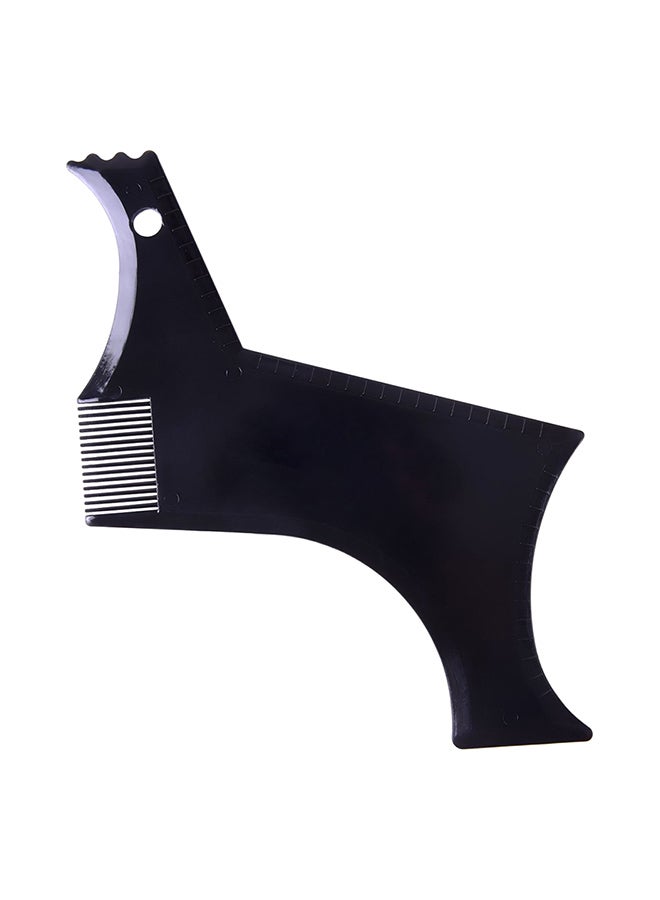 Multiple Edge Beard Shaping Comb Black 18x0.3x14cm - Image 1