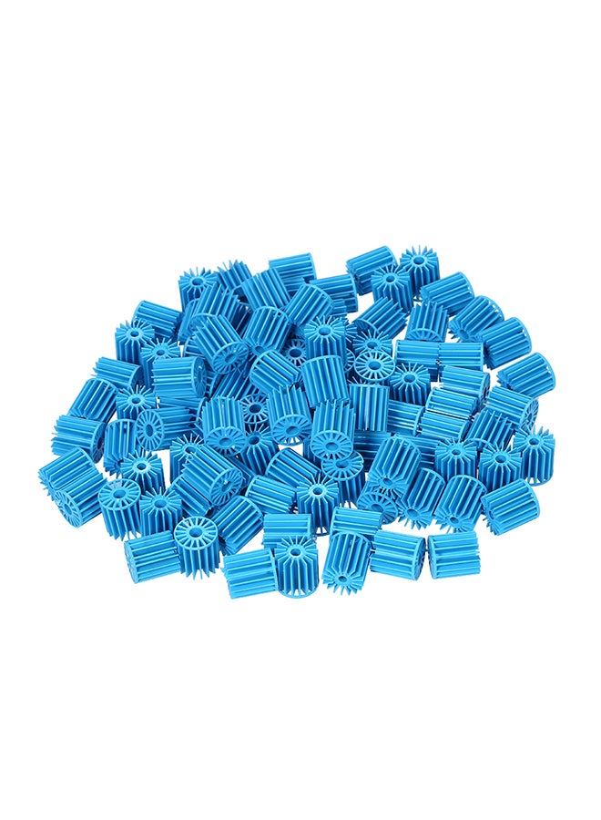 100-Piece Fish Tank Pond Filter Blue - Image 1