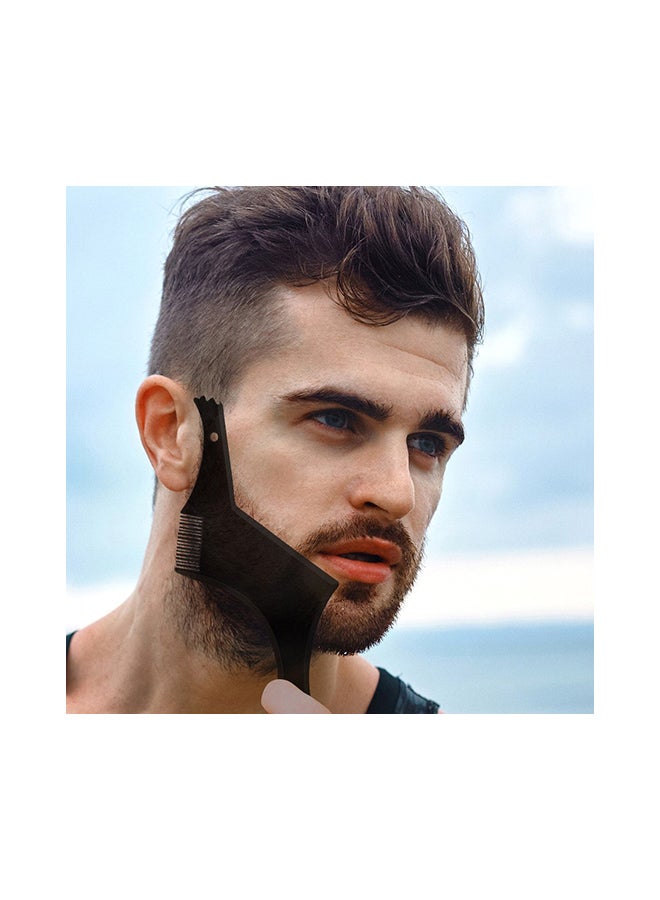 Multiple Edge Beard Shaping Comb Black 18x0.3x14cm - Image 2