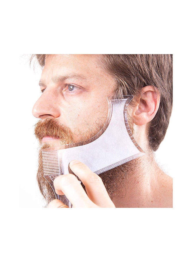Generic Multiple Edge Beard Shaping Comb Transparent 18x0.3x14cm  - Image 5