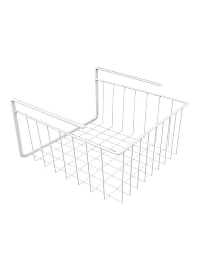 Southern Homewares Wire Under Shelf Storage Organization Basket White 10inch  - Image 2