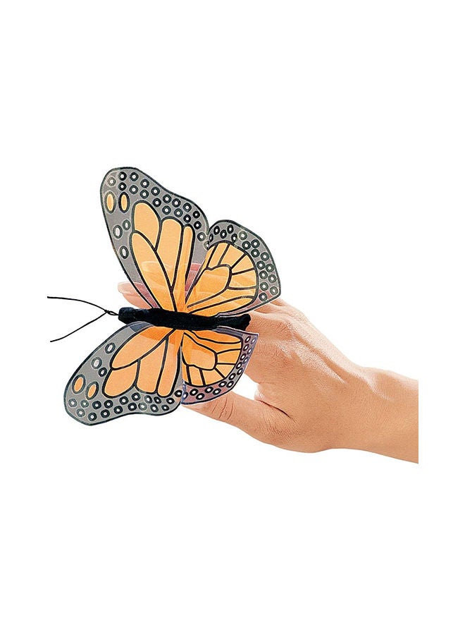 Folkmanis - Mini Monarch Butterfly Finger Puppet Toy 10.2x7.6x7.6cm - Image 1