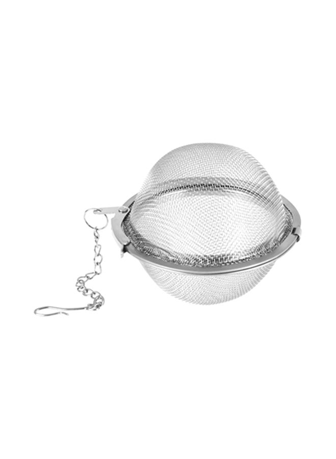 Generic Tea Coffee Infuser Filter Strainer Silver 5.50x5.50x5.50cm  - Image 1