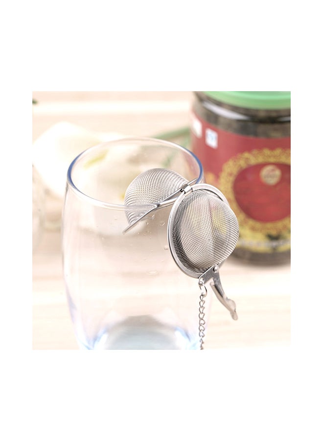 Generic Tea Coffee Infuser Filter Strainer Silver 5.50x5.50x5.50cm  - Image 3