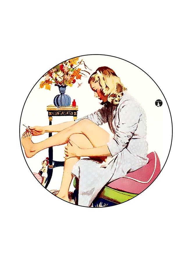 BP Printed Round Mouse Pad Multicolour