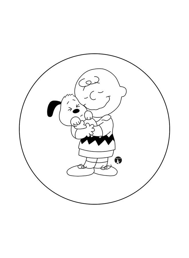 BP Snoopy Printed Mouse Pad White/Black
