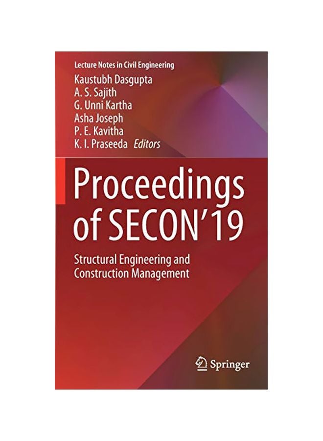 Proceedings Of Secon'19 : Structural Engineering And Construction Management hardcover english - 17 January 2020