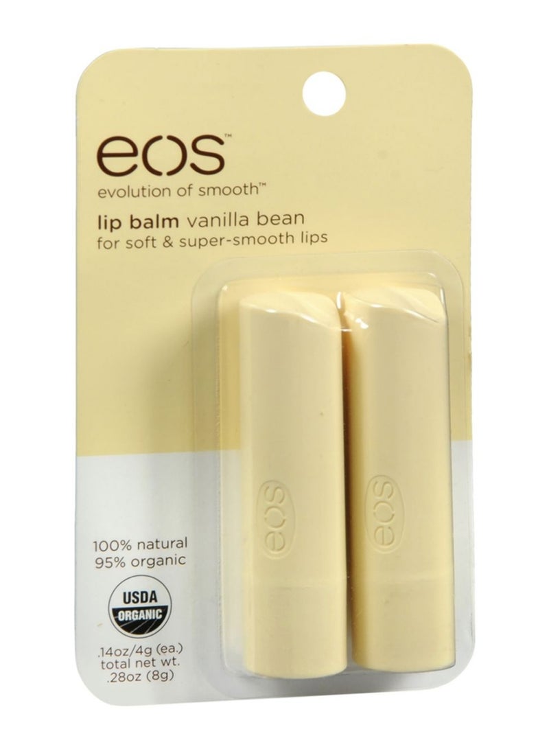 EOS Pack Of 2 Vanilla Bean Lip Balm 2 x 4grams - Image 2