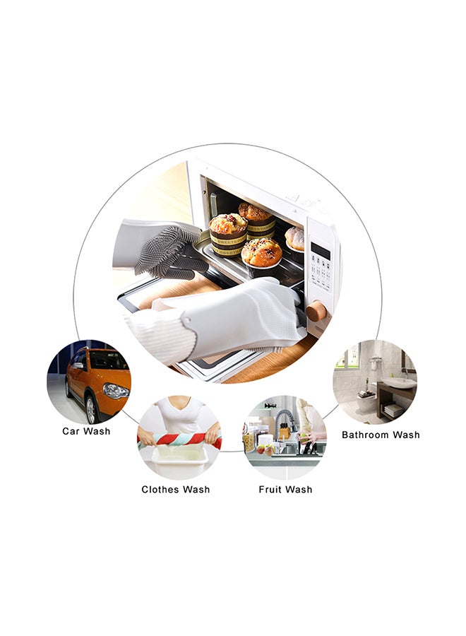 قفاز غسيل الأطباق رمادي 25.00x4.00x16.00Ø³Ù†ØªÙŠÙ…ØªØ± - Image 2