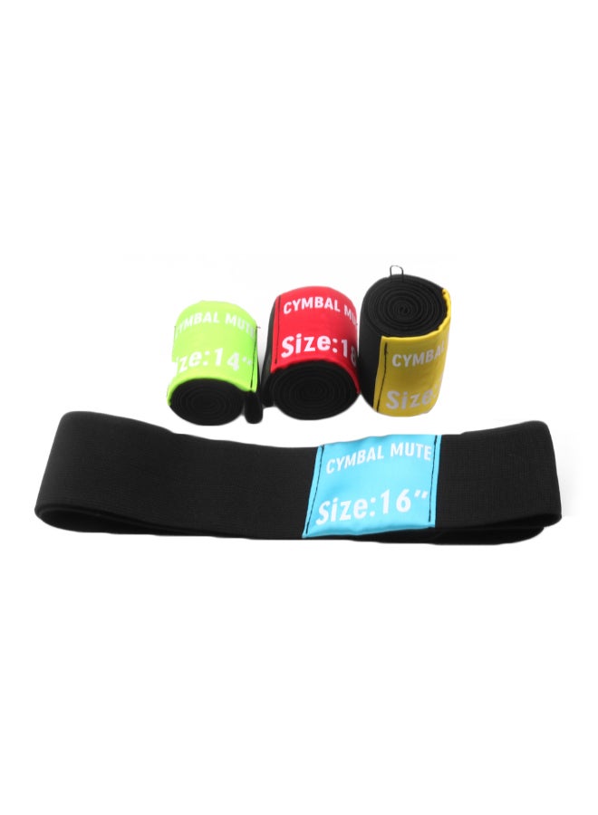 Generic 4-Piece Drum Cymbal Elastic Mute Belt  - Image 1