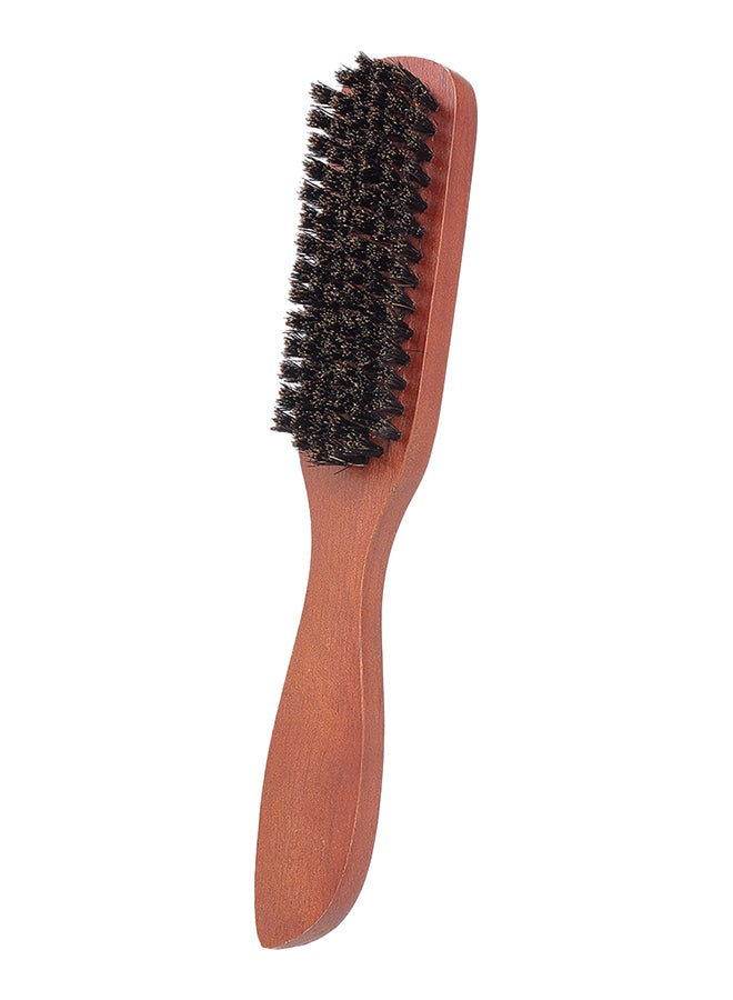 Beard Mustache Facial Wooden Hair Brush Brown 22x3x4cm - Image 5