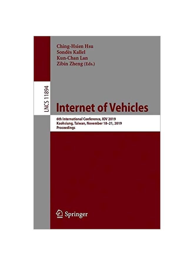 Internet Of Vehicles: Technologies And Services Toward Smart Cities paperback english - 19 January 2020 