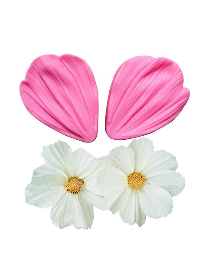 Beauenty Flower Petals Shape Silicone Mold Pink/White