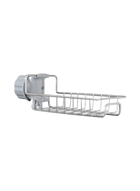 Household Kitchen Punch-Free Sink Storage Rack Silver