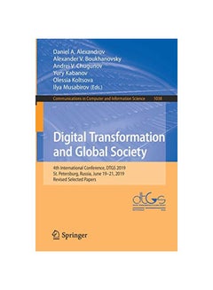 Digital Transformation And Global Society: 4th International Conference, Dtgs 2019 paperback english - 25 February 2020 