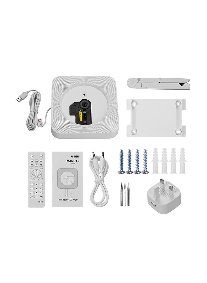 Wall Mounted DVD Player With Remote Control I4845W-UK-A White  - Image 1