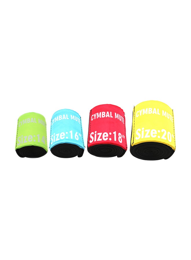 Generic 4-Piece Drum Cymbal Elastic Mute Belt  - Image 2