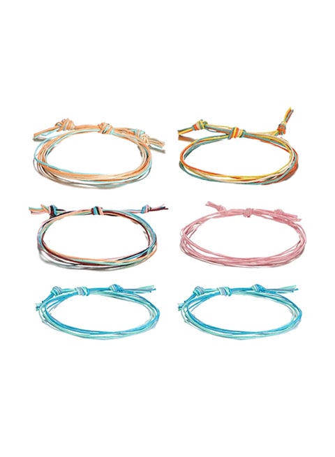6-Piece Stylish Beach Chain Anklet