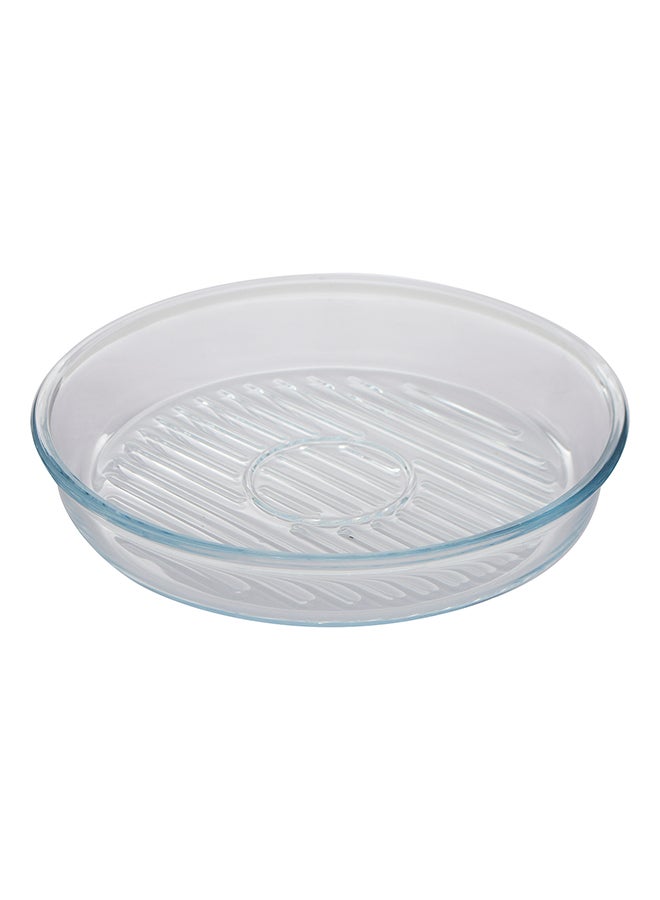 Borcam Round Shaped Pizza Platter Clear 31cm