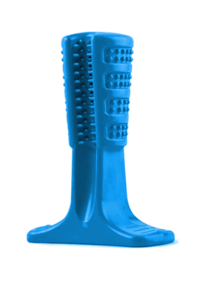 Silicone Pet Teeth Cleaning Bushy Bite Toy Blue 12 x 4 x 9cm - Image 1