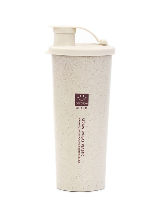 بيوينتي زجاجة للماء والشاي والقهوة بيج 19 x 7.5سم