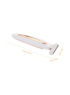 Generic Multifunction Rechargeable Electric Shaver Gold/White 21x3x14centimeter  - Image 3