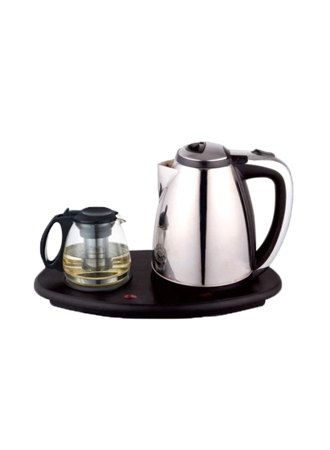 ORBIT Electric Kettle And Tea  Pot Set Silver 1.8Liters