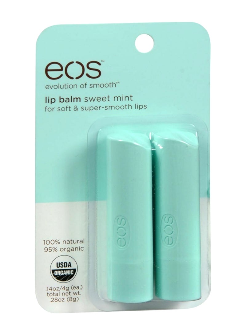EOS Pack Of 2 Sweet Mint Lip Balm 2 x 4grams - Image 2