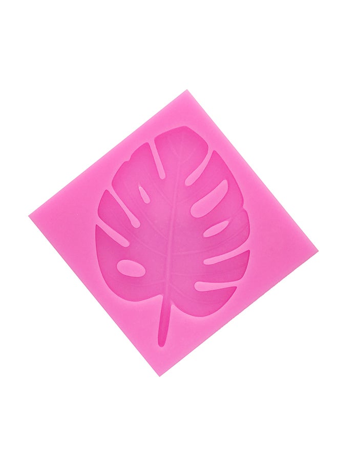 بيوينتي قوالب مصنوعة من السيليكون على شكل ورقة شجرة ثلاثية الأبعاد وردي