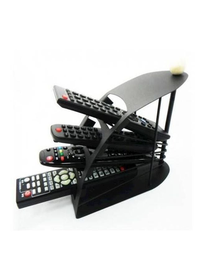 4-Slot Remote Control Stand Black - Image 2