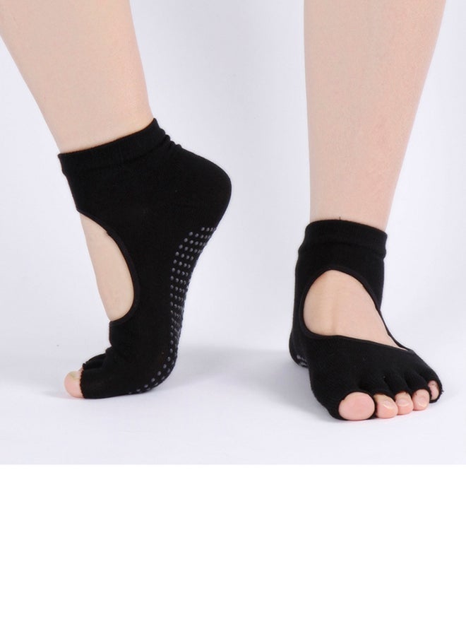 Generic Open-Toe Non-Slip Yoga Socks 