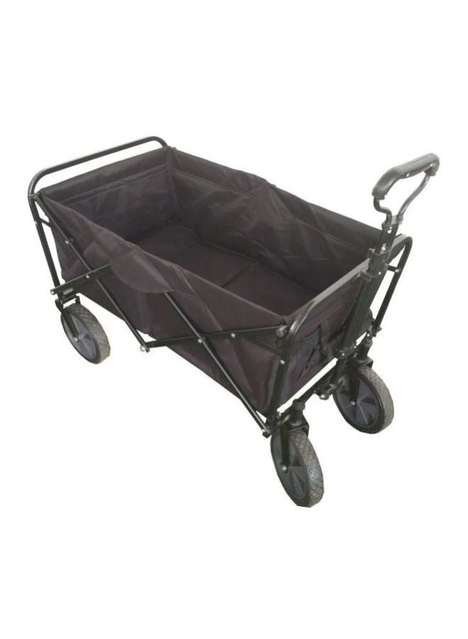 Foldable Multifunctional Shopping Cart Black 85x5x28centimeter - Image 1