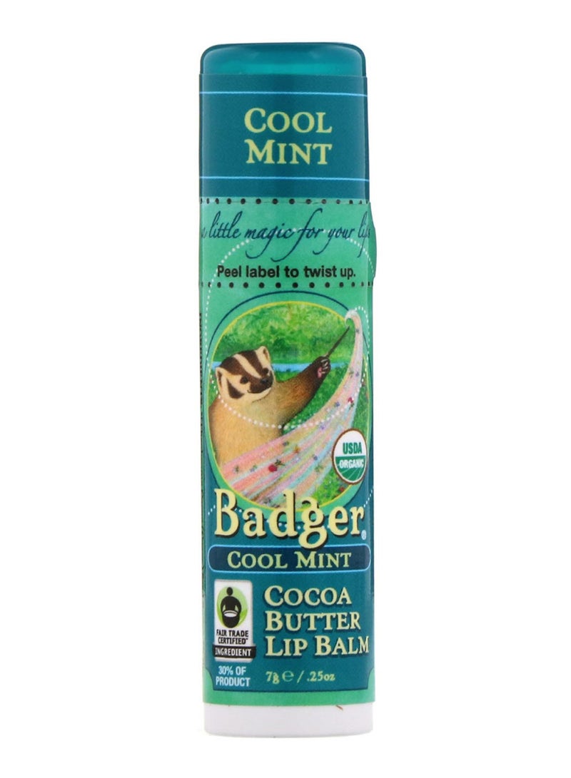 Badger Cool Mint Cocoa Butter Lip Balm 7grams