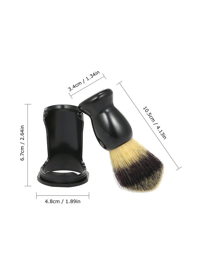 Generic Beard Shaving Brush With Stand Black 10.5x3.4centimeter  - Image 3