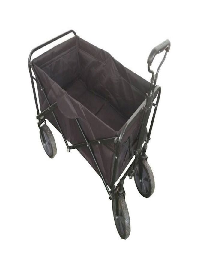 Foldable Multifunctional Shopping Cart Black 85x5x28centimeter - Image 2