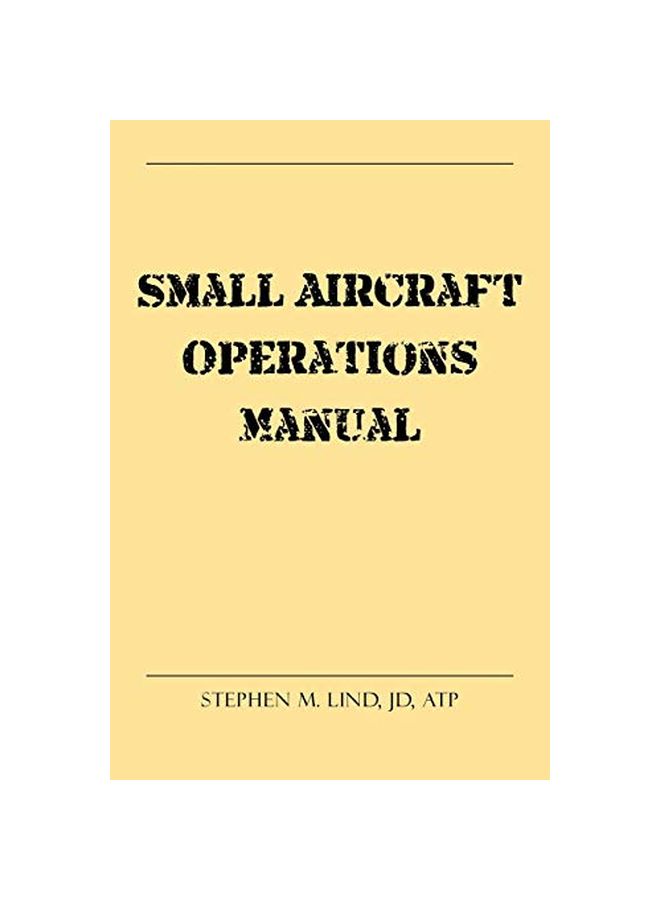 Small Aircraft Operations Manual paperback english - 27 January 2020