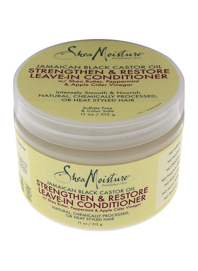 SheaMoisture Strengthen And Restore Leave-In Conditioner Beige 312grams  - Image 1