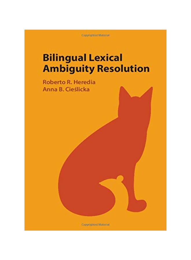 Bilingual Lexical Ambiguity Resolution hardcover english - 29 February 2020