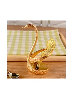 Generic Swan Tableware Spoon Fork Holder Gold 17x6x8centimeter  - Image 5
