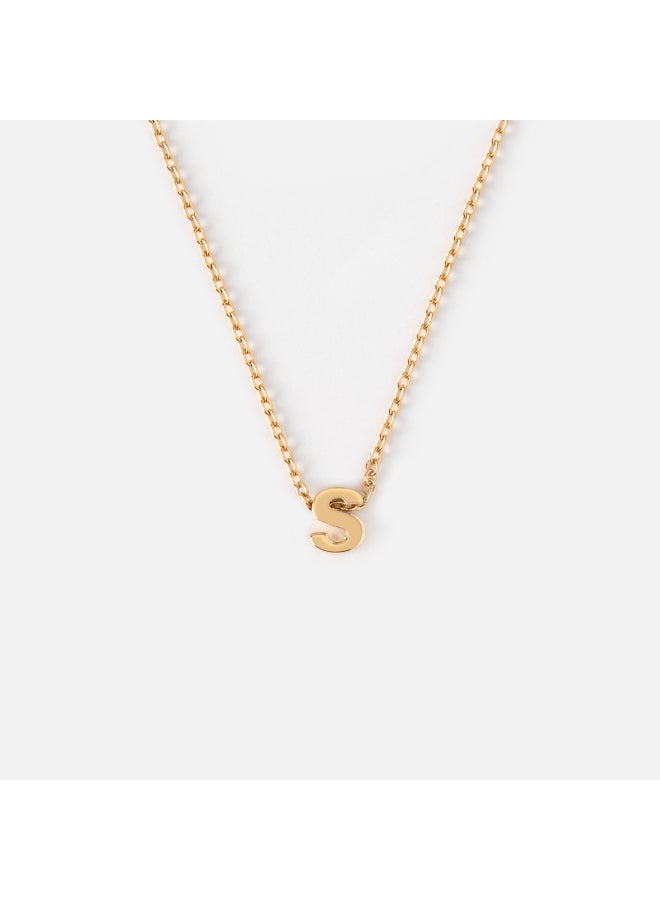 ORELIA LONDON S Mint Initial Necklace - Image 2