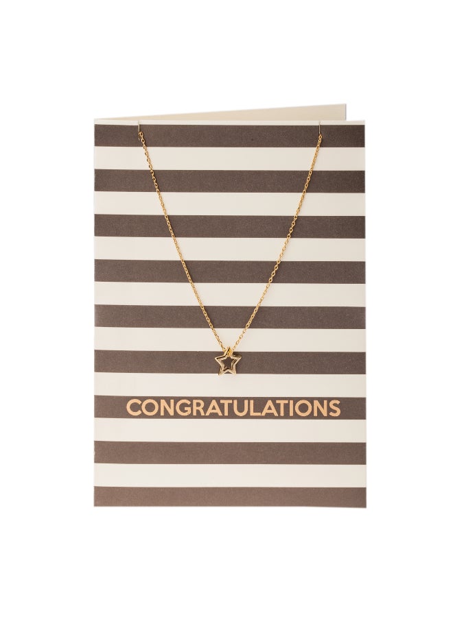 ORELIA LONDON Congratulations Open Star Ditsy Necklace - Image 2