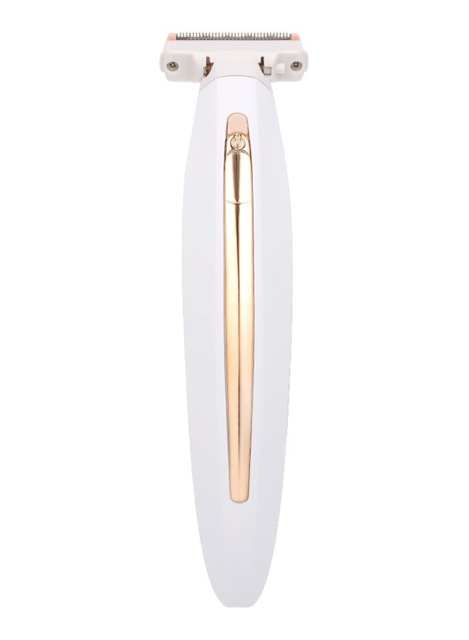 Generic Multifunction Rechargeable Electric Shaver Gold/White 21x3x14cm  - Image 1