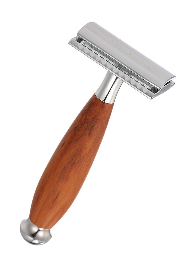 Generic - Double Edge Beard Manual Razor Brown 13.7x3.7x6.5cm - Image 1